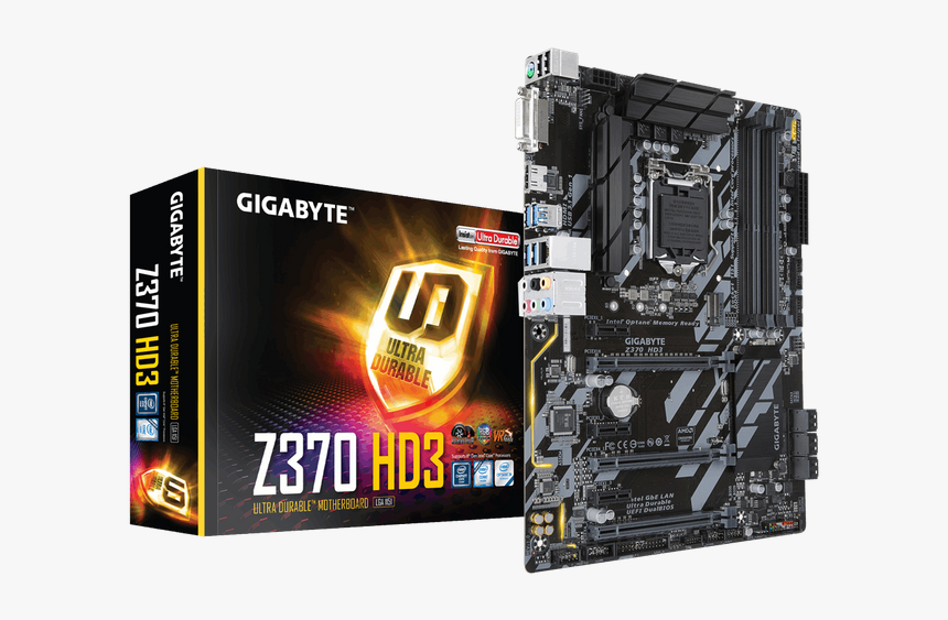 Motherboard - Gigabyte Z370 Hd3, HD Png Download, Free Download