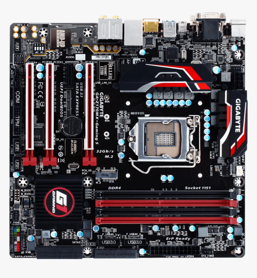 Mobo - Gigabyte Z170mx Gaming 5, HD Png Download, Free Download