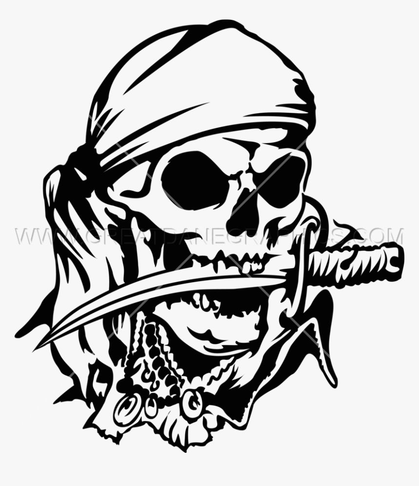 Skull & Bones Piracy Drawing Clip Art - Transparent Background Skull Png Hd, Png Download, Free Download