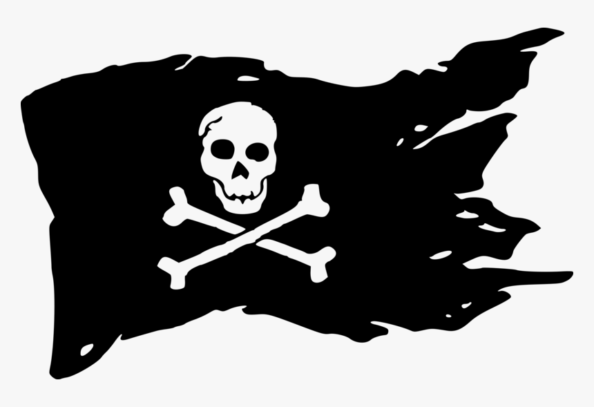 Flag Background Pirate Transparent - Pirate Flag Transparent Background, HD Png Download, Free Download