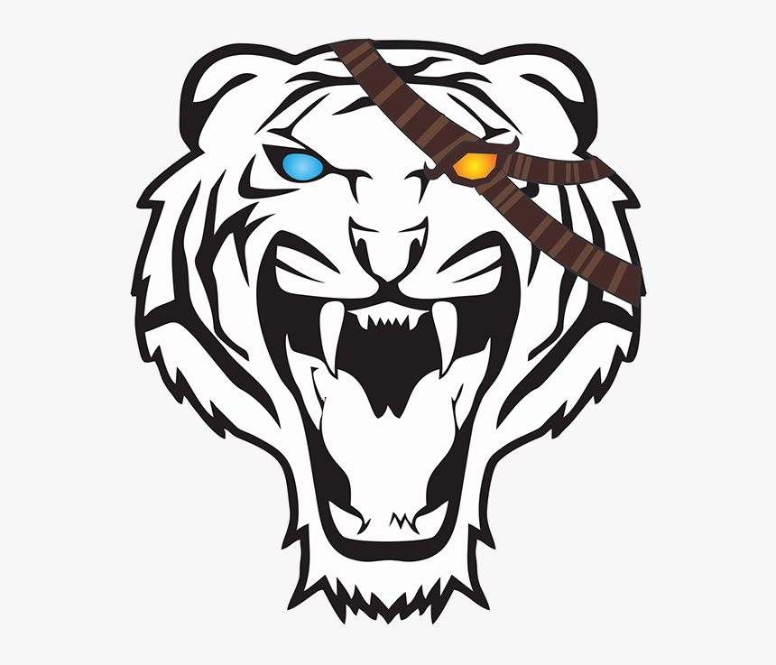 Tiger Face Vector Png , Png Download - Tiger Mouth Open Drawing, Transparent Png, Free Download