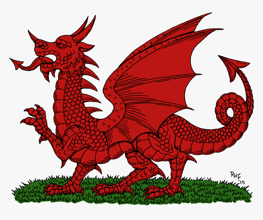Red Dragon Of Wales - Welsh Dragon Transparent Background, HD Png Download, Free Download