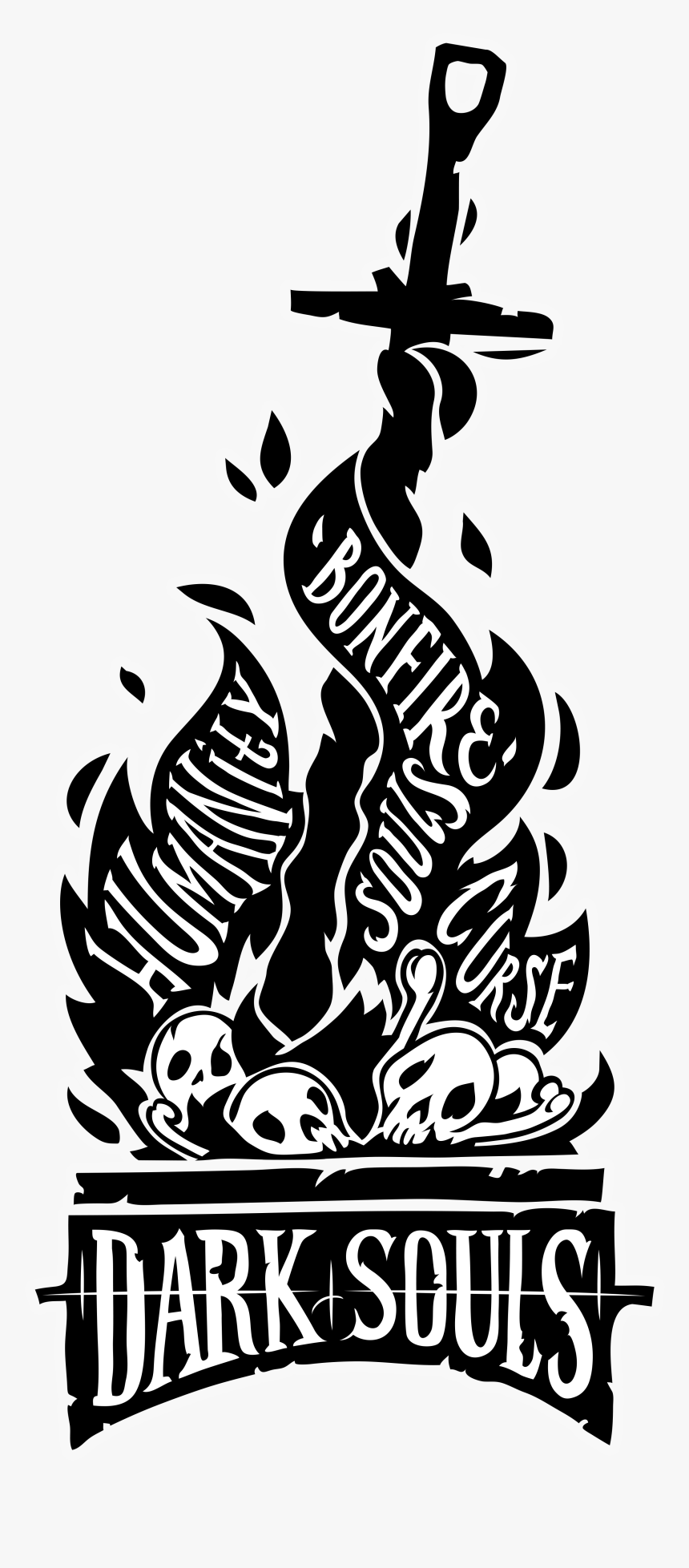 Dark Souls Bonfire Merchandise , Png Download - Logo Dark Souls Png, Transparent Png, Free Download