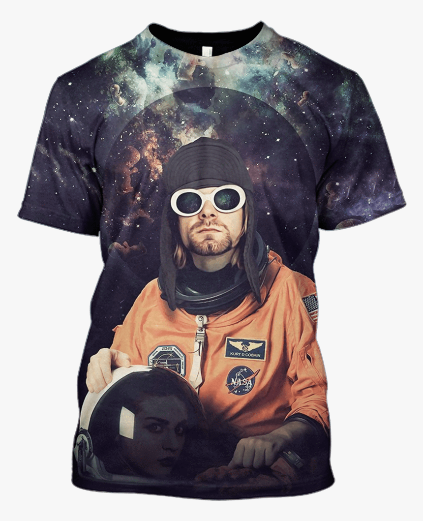 Gearhuman 3d Kurt Cobain Be Astronaut Tshirt - Astronaut, HD Png Download, Free Download