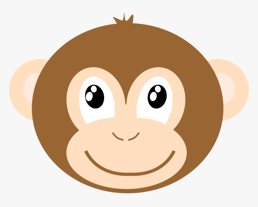 Clip Art Drawing Snout Monkey Gorilla - Cartoon Png Face Monkey Hd, Transparent Png, Free Download