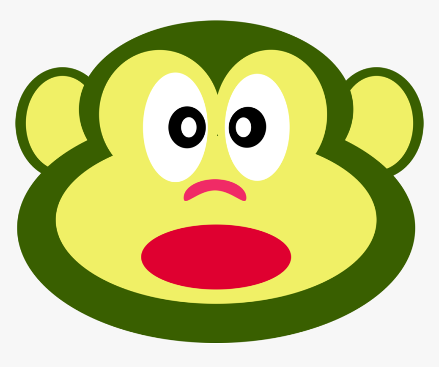 Cartoon,head,pleased - Gorilla, HD Png Download, Free Download