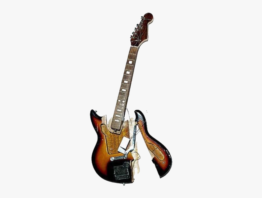 #moodboard #niche #aesthetic #guitar #broken #music - Smashed Guitar Png, Transparent Png, Free Download