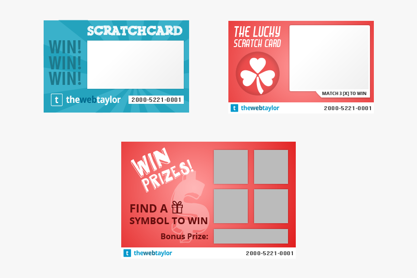 Free Scratch Card Vector Graphic Pack - Scratch Card Design Template, HD Png Download, Free Download