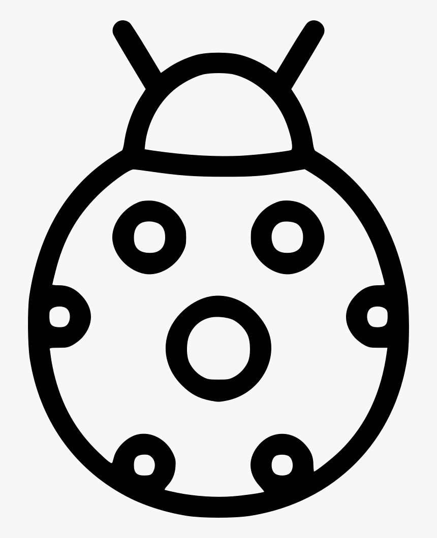Lady Bug Insect Autumn - Icon Ladybug Black Png, Transparent Png, Free Download