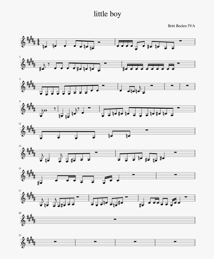 We Are Number One Clarinet Sheet Music Hd Png Download Kindpng