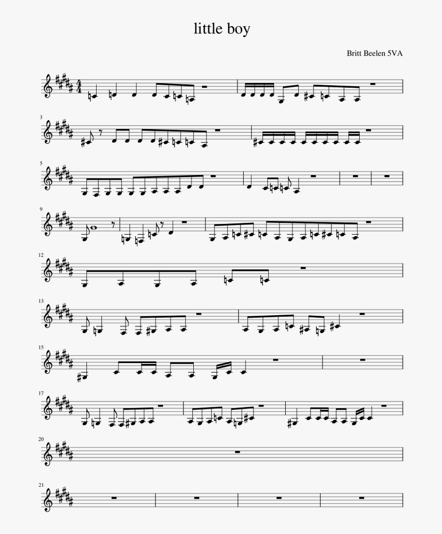 We Are Number One Clarinet Sheet Music, HD Png Download, Free Download