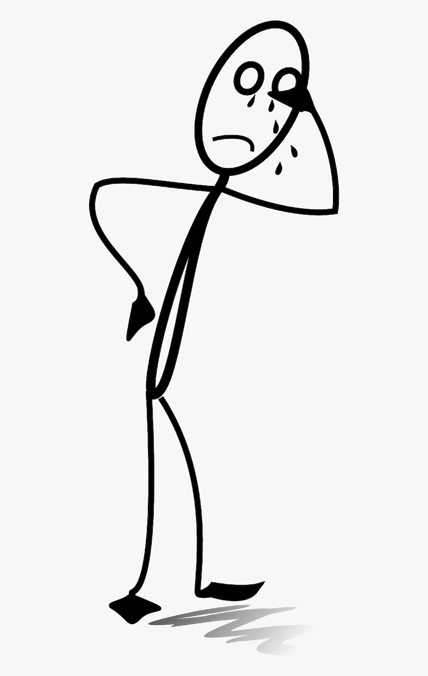 Sad Stick Figure Png, Transparent Png, Free Download