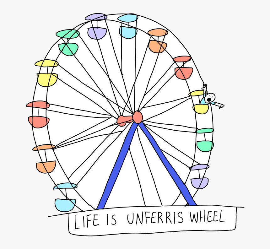 “life Is A Rollercoaster” - Circle, HD Png Download, Free Download