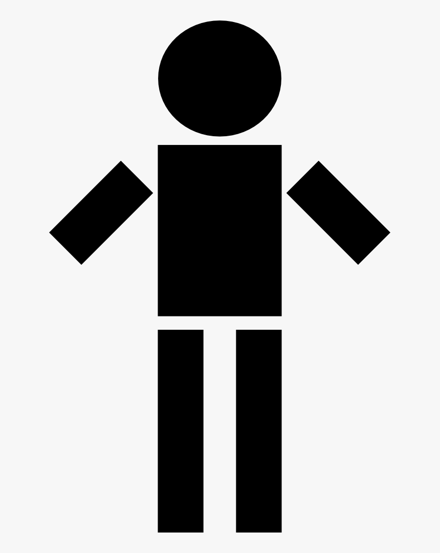 Blocky Stickman - Stickman Clipart, HD Png Download, Free Download