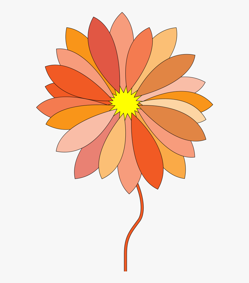 Cartoon Flower Svg Vector File, Vector Clip Art Svg - Cartoon Flower Gif Png, Transparent Png, Free Download