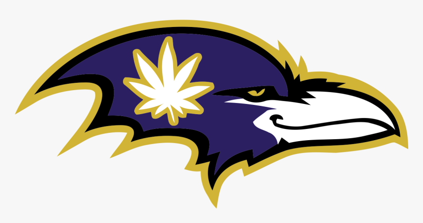 Baltimore Ravens Smoking Weed Logo Iron On Transfers - Baltimore Ravens, HD Png Download, Free Download