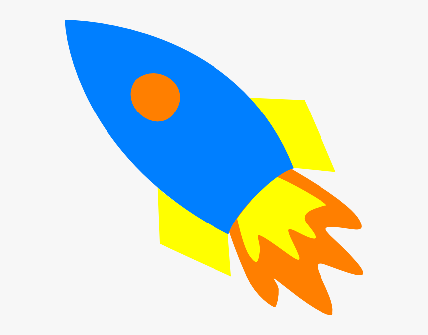 Blue Rocket Ship Svg Clip Arts - Rocket Clipart Png, Transparent Png, Free Download