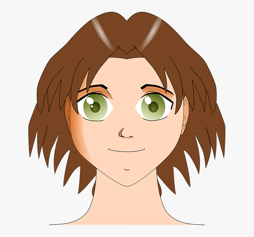 Green Eyes Girl Clipart, HD Png Download, Free Download