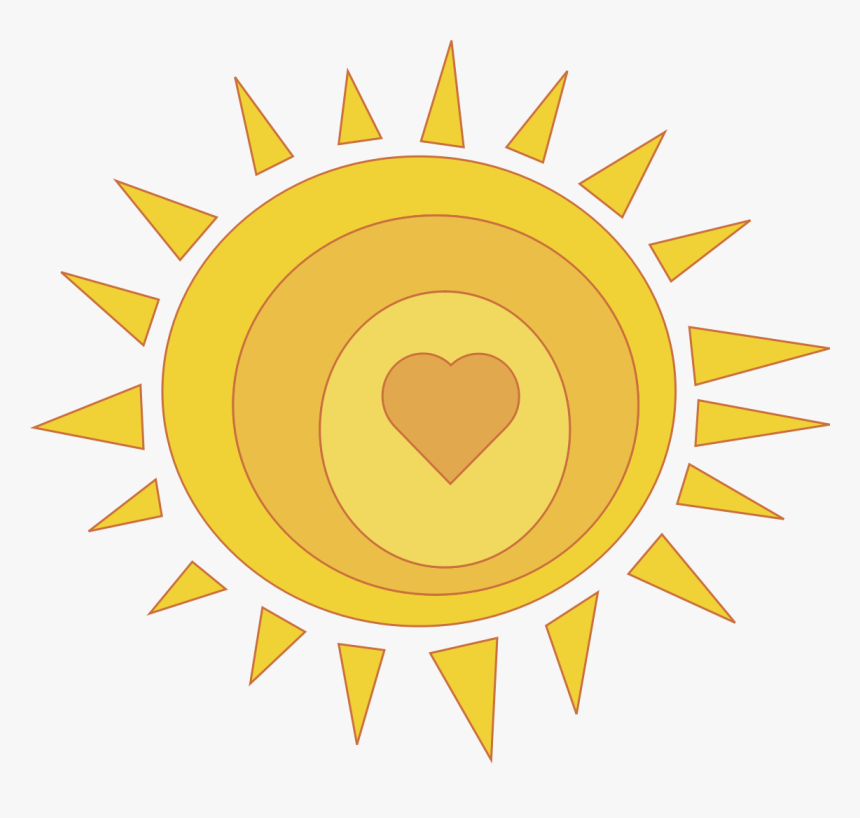 Sunshine Sun Clip Art At Vector Clip Art Free - Heart Sun Clipart Png, Transparent Png, Free Download
