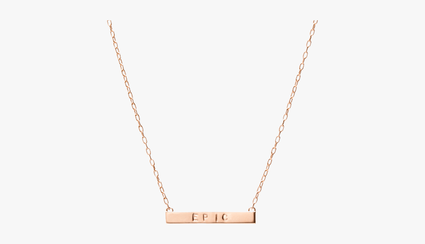 Mini Tall Dog Tag Bar Pendant - Necklace, HD Png Download, Free Download