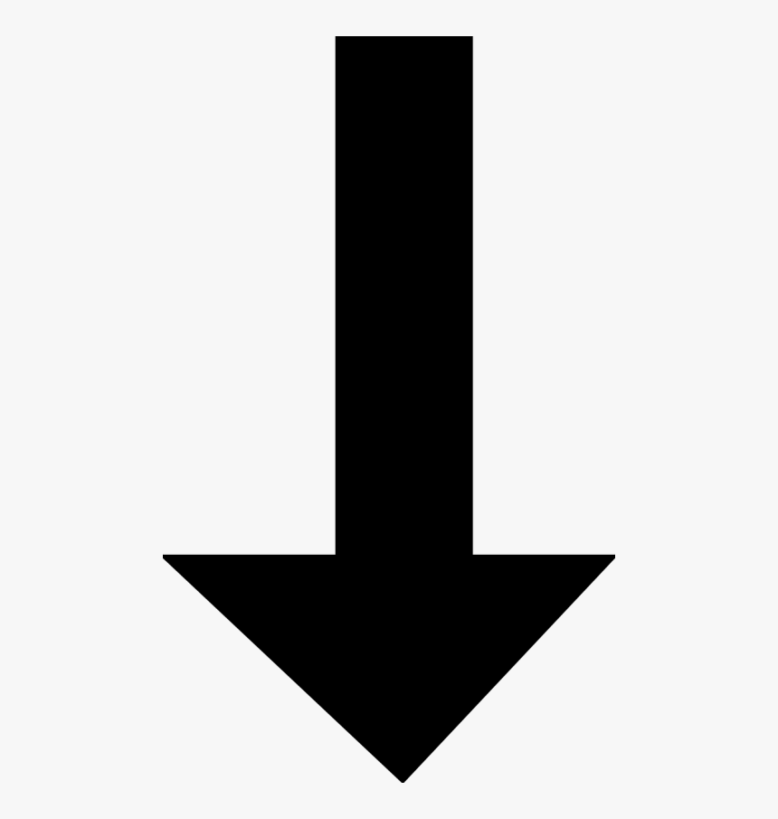 Arrow Pointing Down - Arrow Pointing Down Png, Transparent Png, Free Download