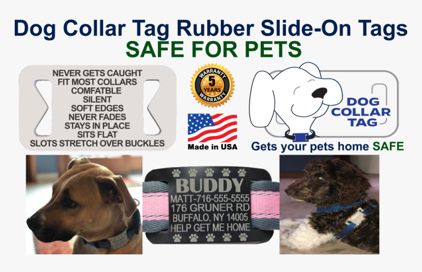 Dog Collar Tag - Made In Usa, HD Png Download, Free Download