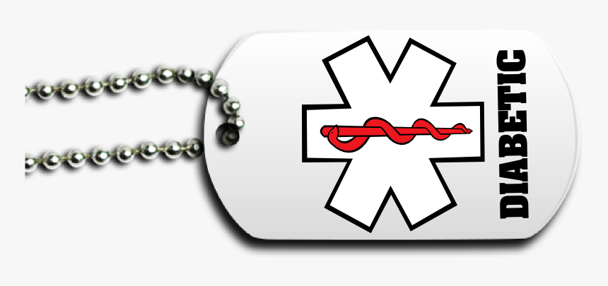 Diabetic Dog Tag Front - Label, HD Png Download, Free Download