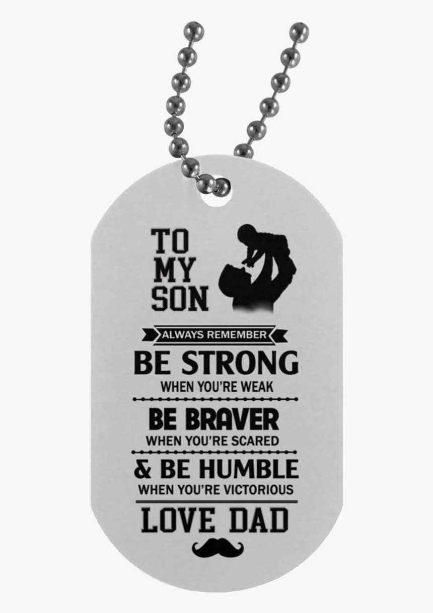 Father And Son Dog Tag Necklace - Best Birthday Gift For Fiance Male, HD Png Download, Free Download