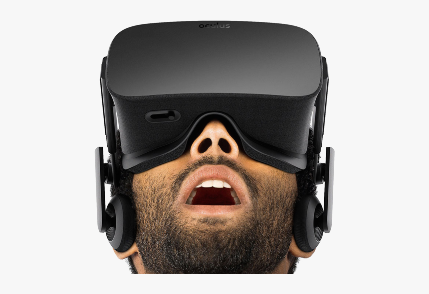 Man"s Reaction To Oculus Rift Training - Virtual Reality Goggles Transparent Background, HD Png Download, Free Download