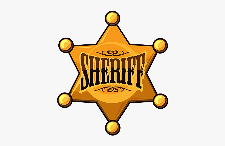 Sheriff Badge Png - Desenho Estrela De Xerife, Transparent Png, Free Download