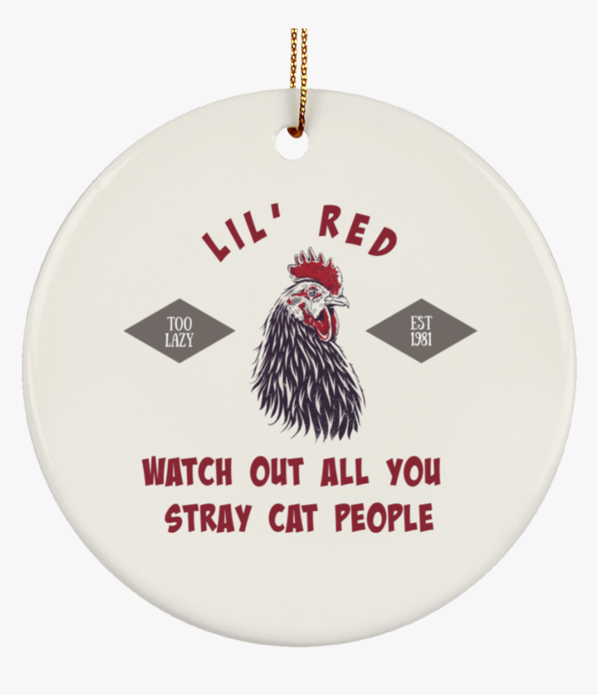 Little Red Rooster Christmas Tree Ornament - Rooster, HD Png Download, Free Download