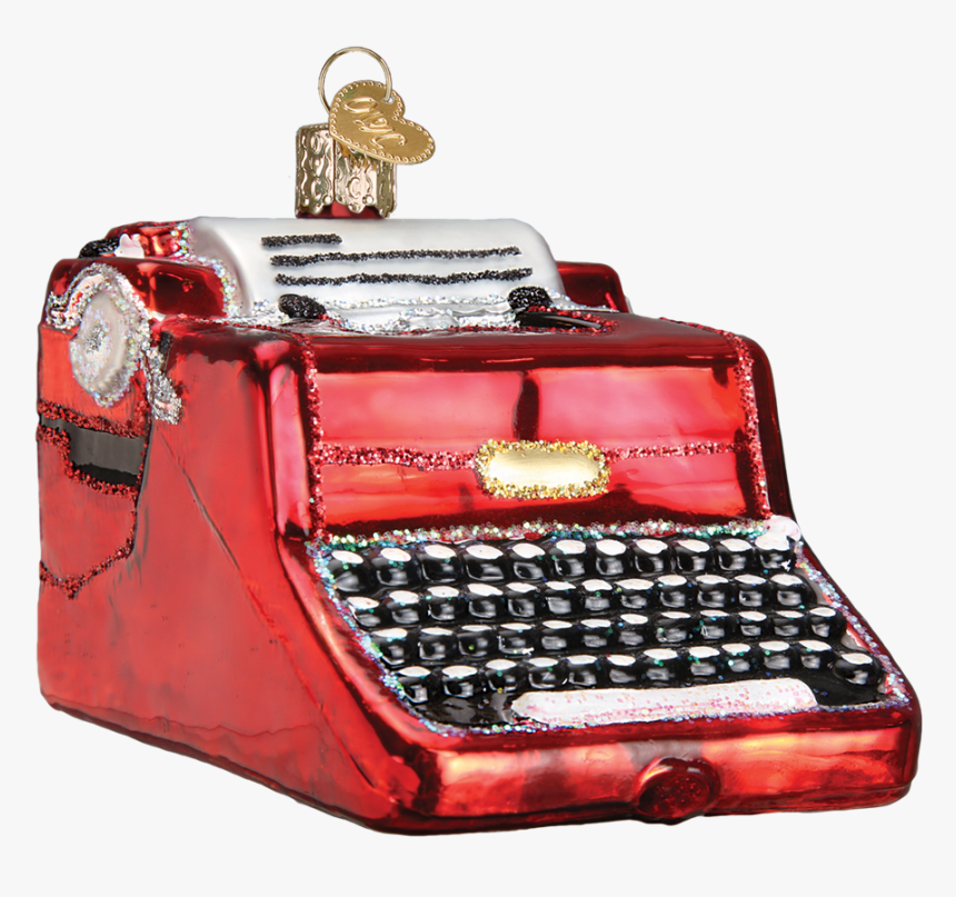 Vintage Red Typewriter Ornament - Vintage Typewriter Ornaments, HD Png Download, Free Download