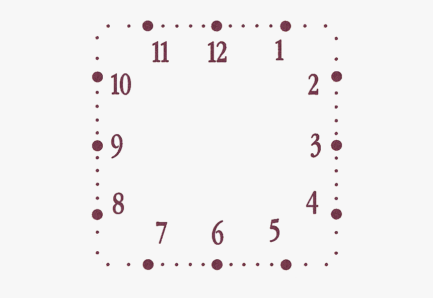 Thumb Image - Square Clock Face Template Png, Transparent Png, Free Download