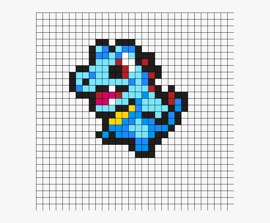 Pixel Art Pokemon Totodile , Png Download - Pixel Art Pokemon Totodile, Transparent Png, Free Download