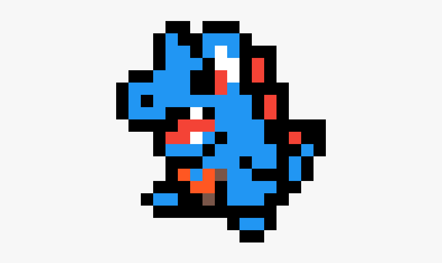 Pixel Art Pokemon Totodile, HD Png Download, Free Download