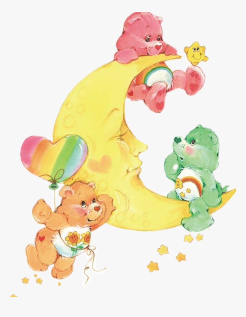 #carebears #cartoon #90s #80s #moon #care Bears #pastel - Care Bears Moon Bilder, HD Png Download, Free Download