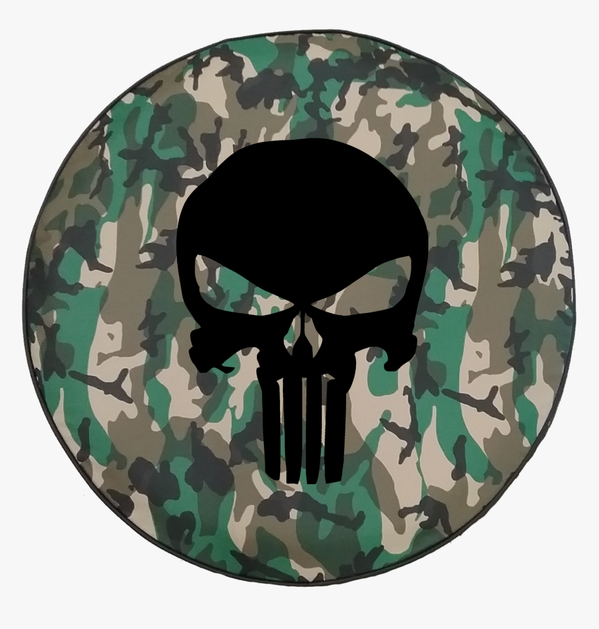Woodland Classic Camo - Punisher Military Logo, HD Png Download, Free Download