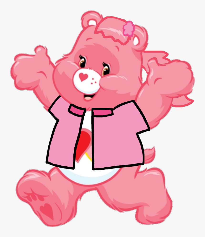 Love A Lot Bear - Care Bears Piece Of Heart Bear, HD Png Download, Free Download