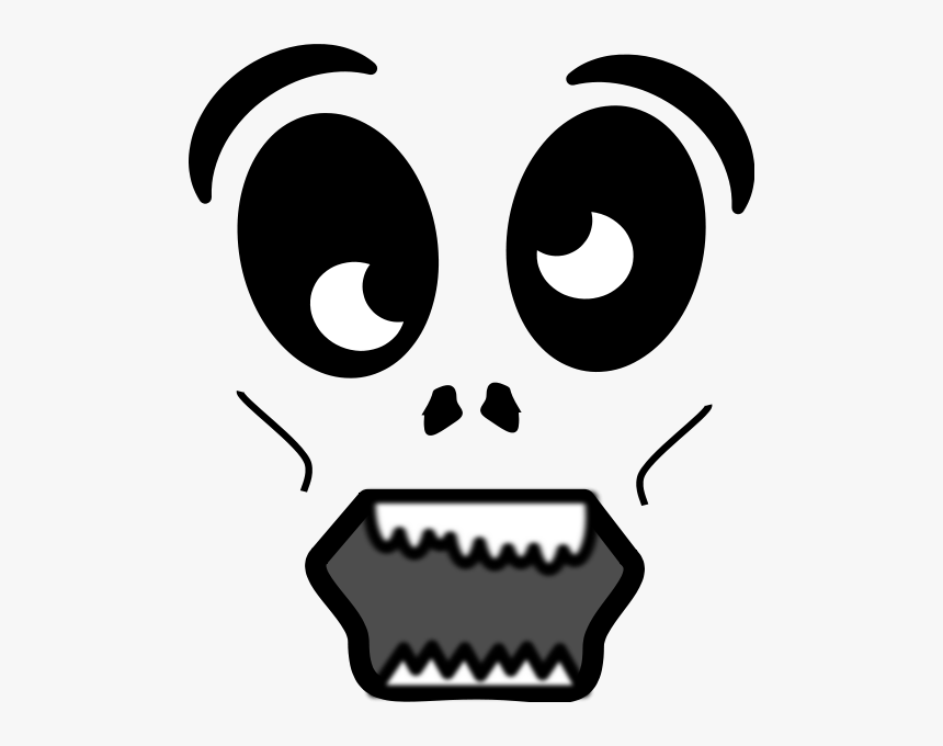 Cartoon Zombie Face Png Clip Arts - Zombie Face Drawing Easy, Transparent Png, Free Download
