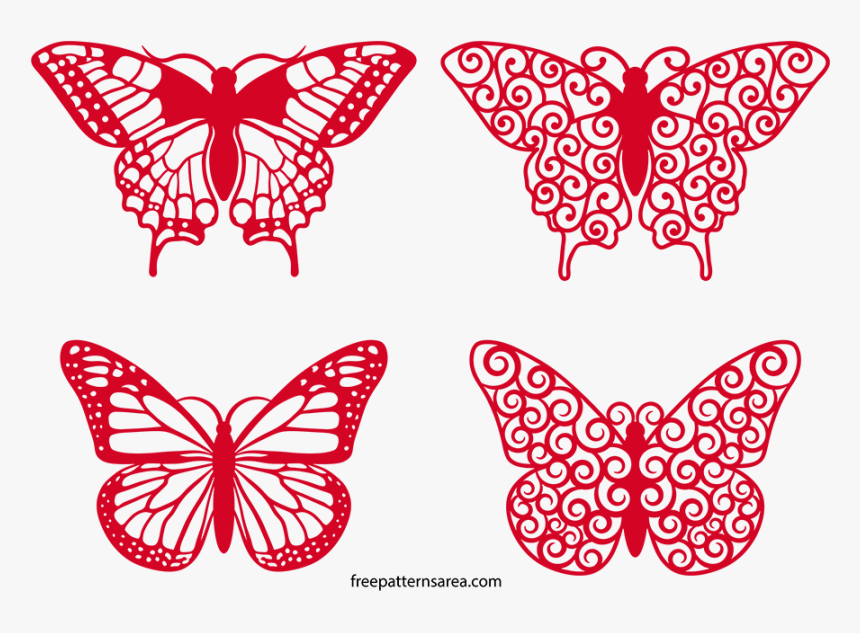 Beautiful Butterfly Clipart Black And White, HD Png Download, Free Download