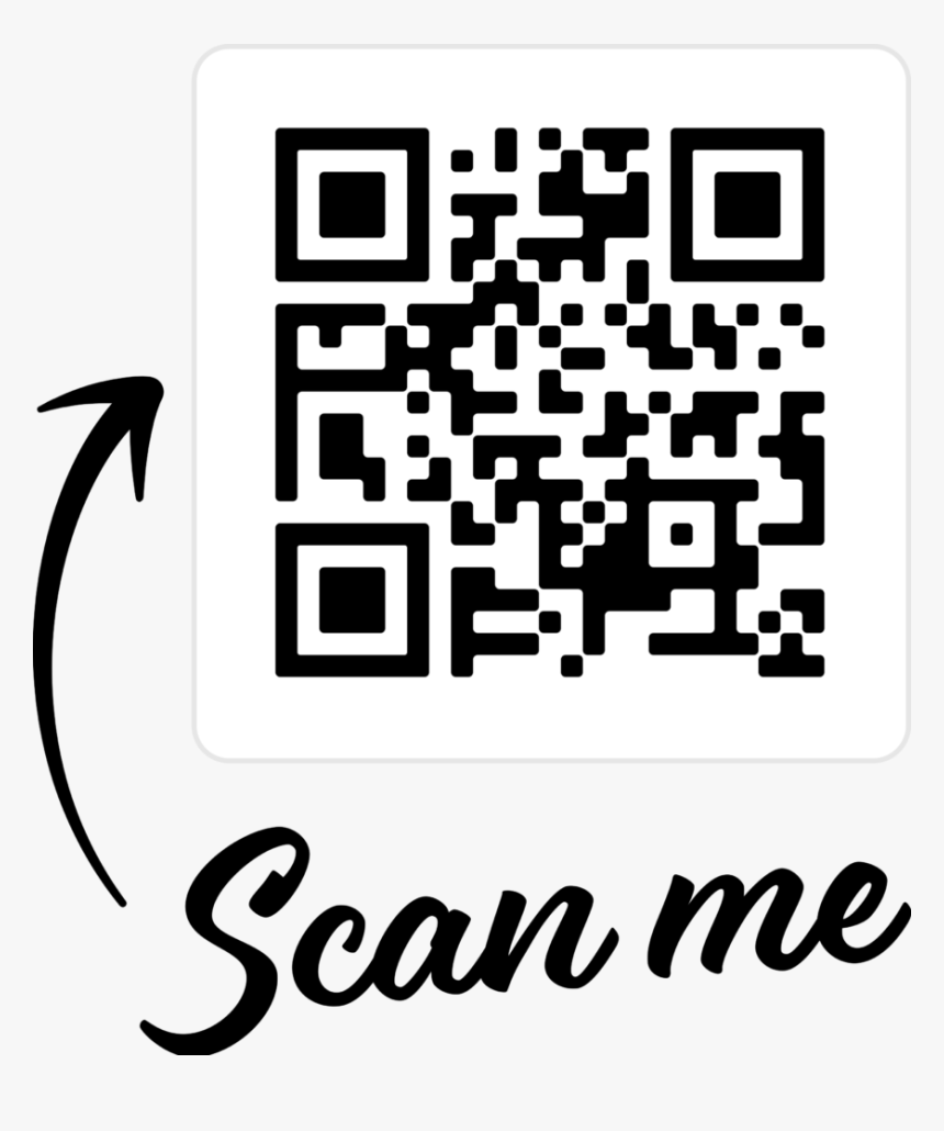 Scan Me White Png, Transparent Png, Free Download