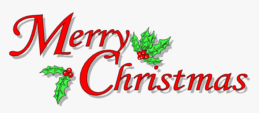 Christmas Greeting Cards Image Arts - Merry Christmas In Words, HD Png Download, Free Download