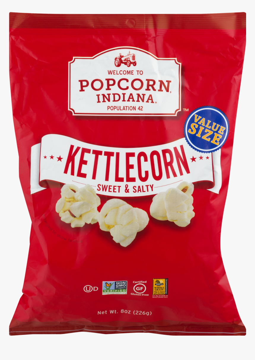 Popcorn Indiana Kettle Corn Sweet & Salty, - Kettle Popcorn Sweet And Salty, HD Png Download, Free Download