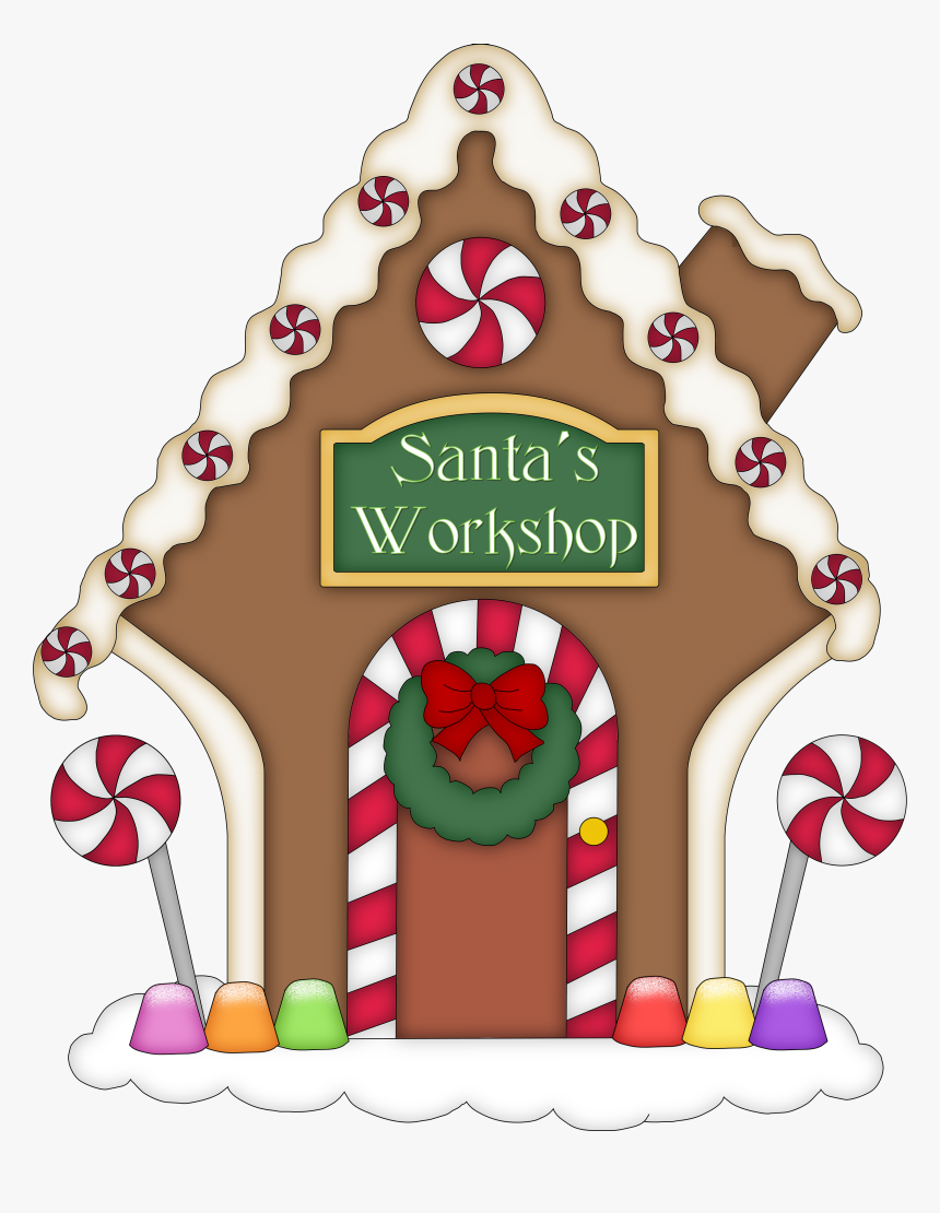 House Passing Out Candy Clipart - Christmas Gingerbread House Clipart, HD Png Download, Free Download