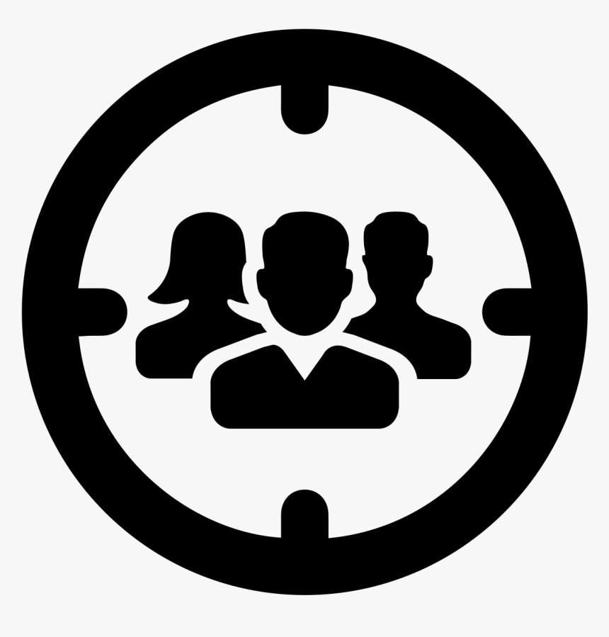 Icon Showing A Focus On People - Transparent Group Icon Png, Png Download, Free Download