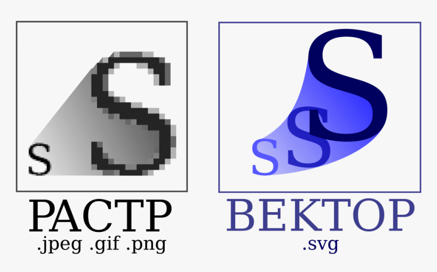 Bitmap Versus Vector - Растровая И Векторная Графика, HD Png Download, Free Download