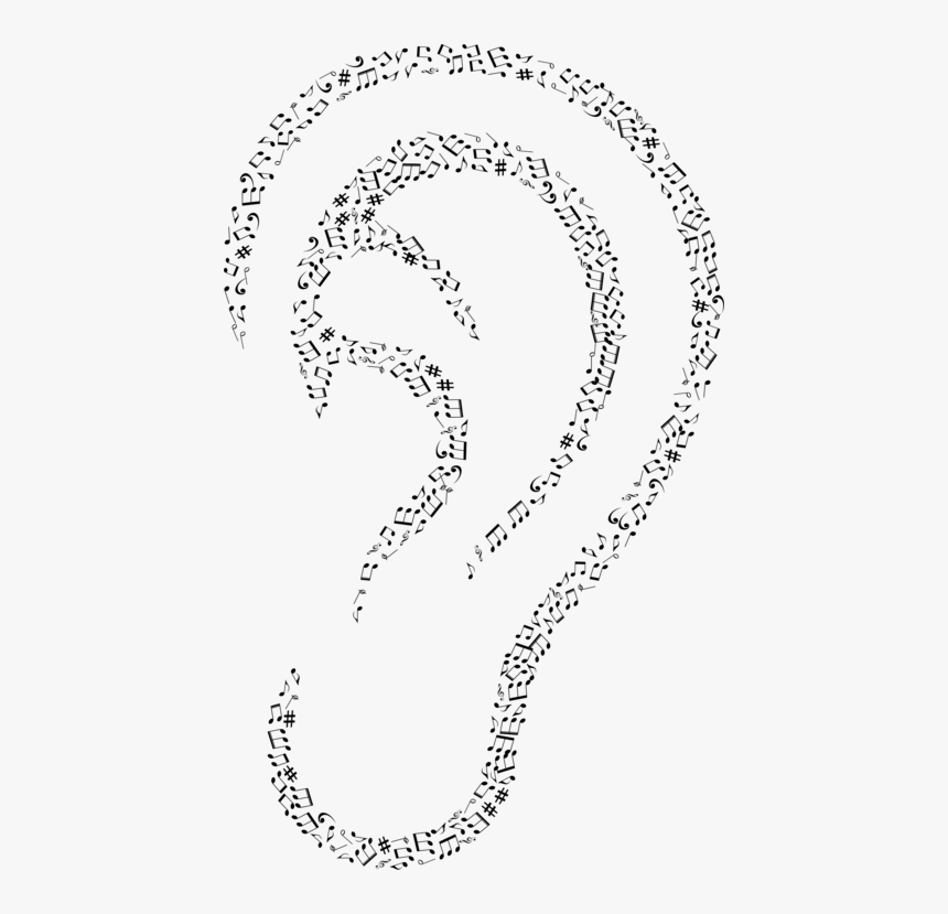 Ear,body Jewelry,chain - Line Art, HD Png Download, Free Download