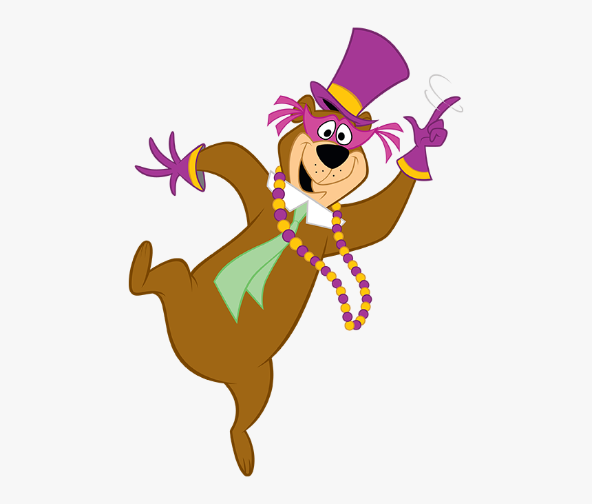 Yogi Bear Mardi Gras , Png Download - Yogi Bear Dancing, Transparent Png, Free Download