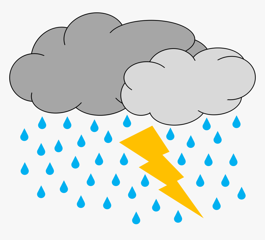 Thunderstorm Clip Art, HD Png Download, Free Download