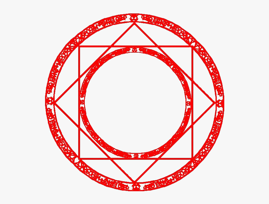 Ritual Png Free Download - Red Magic Circle Png, Transparent Png, Free Download